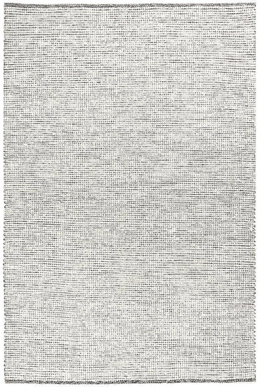 Freya Scandi Black & White Flatweave Wool Rug